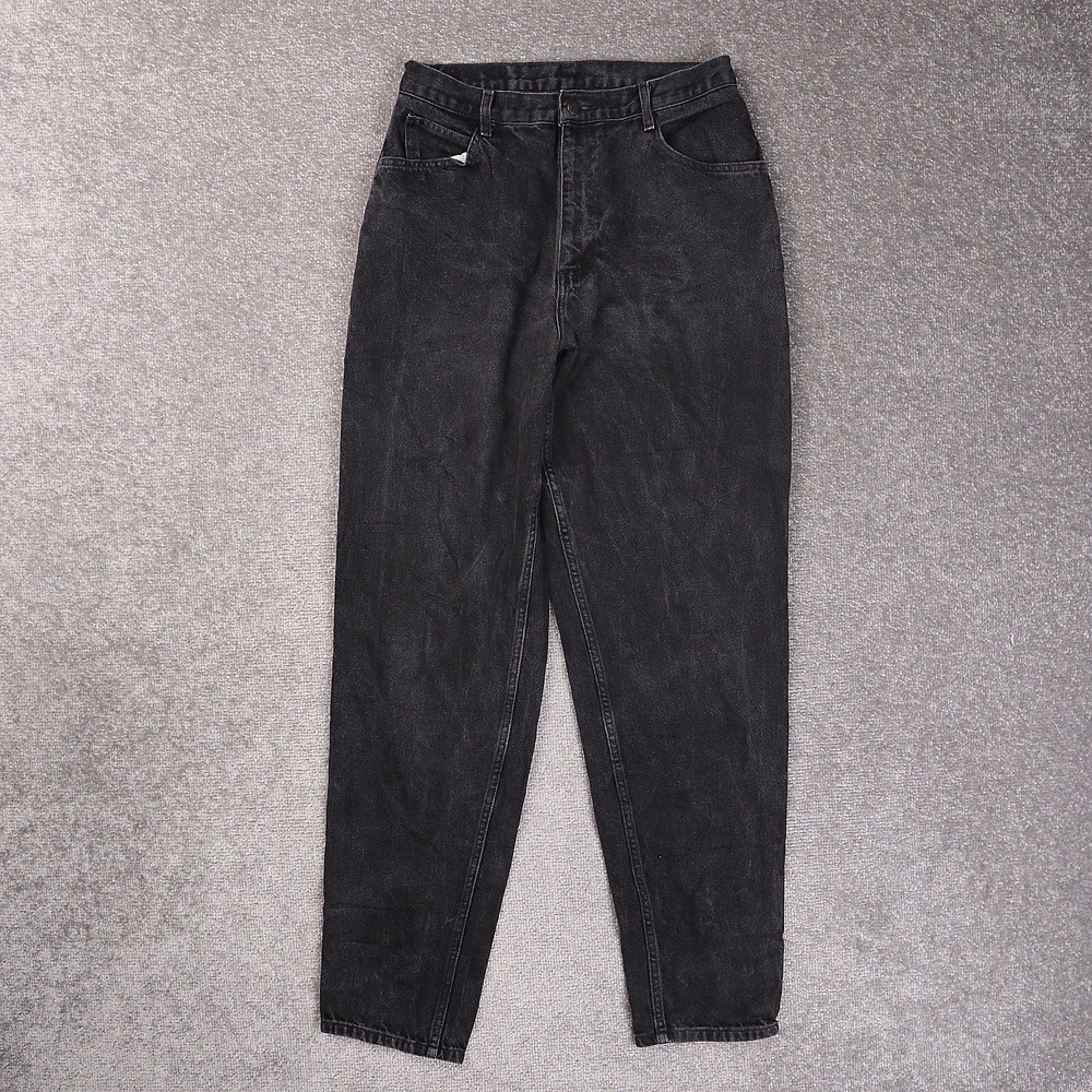 Vintage Womens Gitano Size 12 29x32 Tall Dark Wash Black Denim Jeans